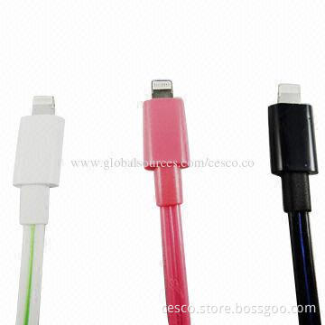 Visible Flowing Current EL Light USB Sync Cable for iPhone 5
